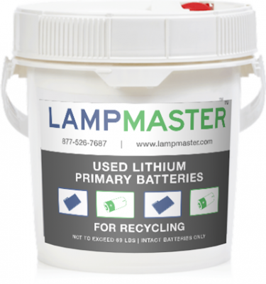 Lithium Primary Battery Recycling Kit 1 Gal